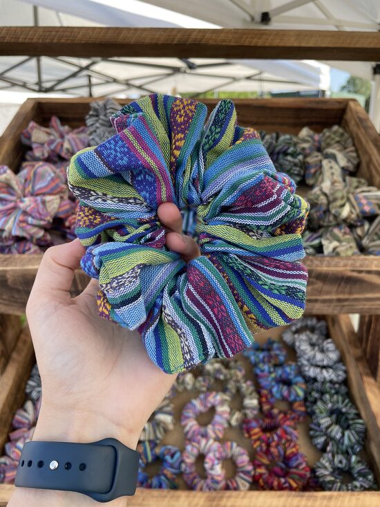 Tautiskā matu gumija - zilganajos toņos, 3 izmēros